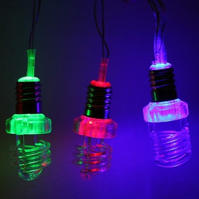 Гирлянда для дома 4 м, 20 ламп LED с насадками «Лампа спираль», прозрчный провод, RG/RB (с возможностью соединения)