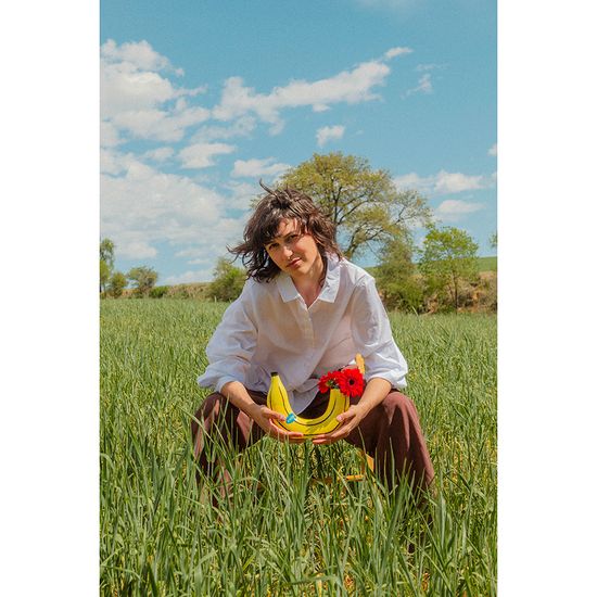 Ваза для цветов banana, 19 см, желтая