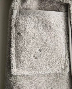 ZARA HOME ДЕТСКИЙ ХАЛАТ СО ЗВЕЗДАМИ И СЕРДЕЧКАМИ, СЕРЫЙ