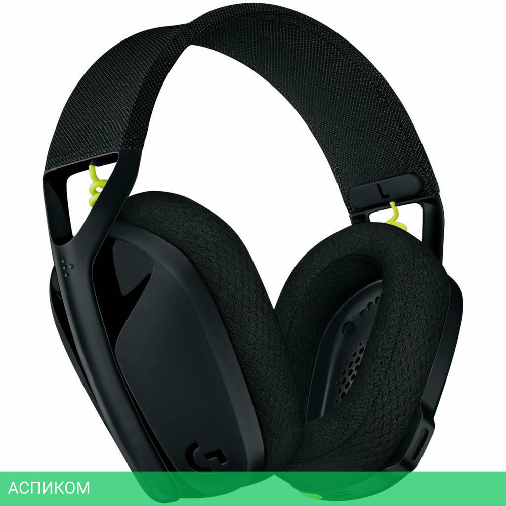 Наушники Logitech Lightspeed G435 Black/Neon Yellow (981-001050)