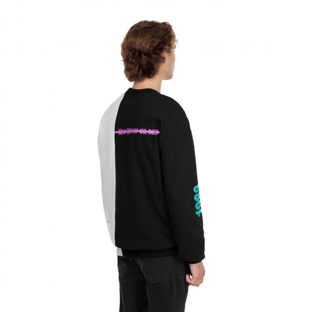 Купить Толстовка Выжить Черно-Белая Мужская Толстовка Выжить Черно-Белая Мужская