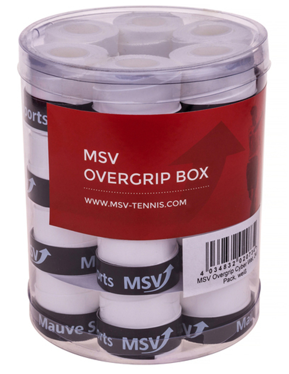 Теннисные намотки MSV Cyber Wet Overgrip white 24P