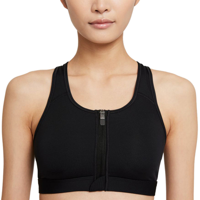 Теннисный бюстгальтер Nike Swoosh Zip Front Bra W - Black