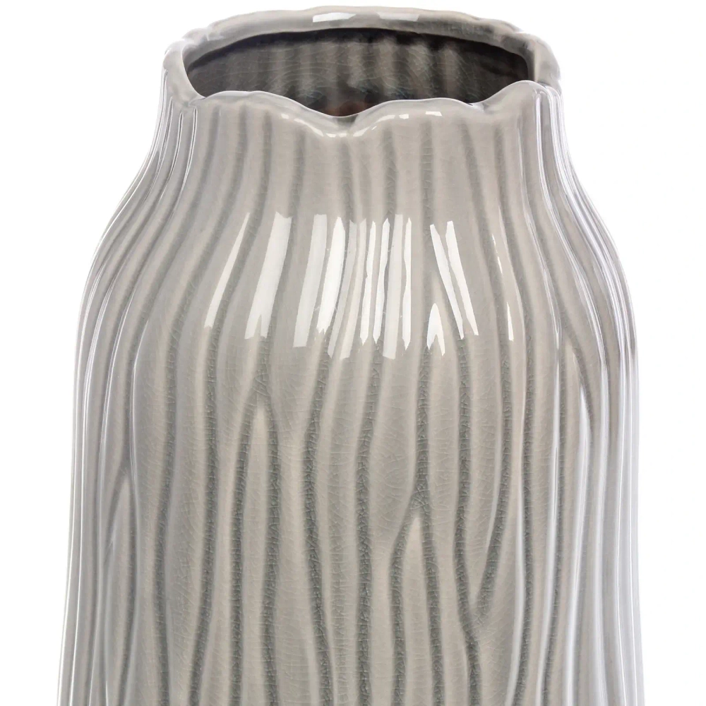 Ваза керамическая «Валенсия» 15*25см оливковая