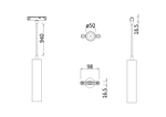 Трековый подвесной светильник Technical TR016-2-12W3K-W