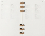 Еженедельник Moleskine SPIRAL Large 130х210мм PP 200стр спираль пробковая черный (DSSPB12MWH3)