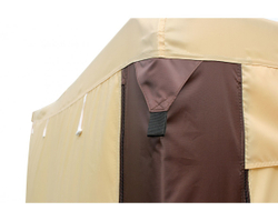 Шатер торговый 3.0х3.0 (Каркас Люкс В комплекте 4 глухие стенки и волан.)