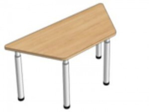 Стол трапеция фанера лак, 1000*500