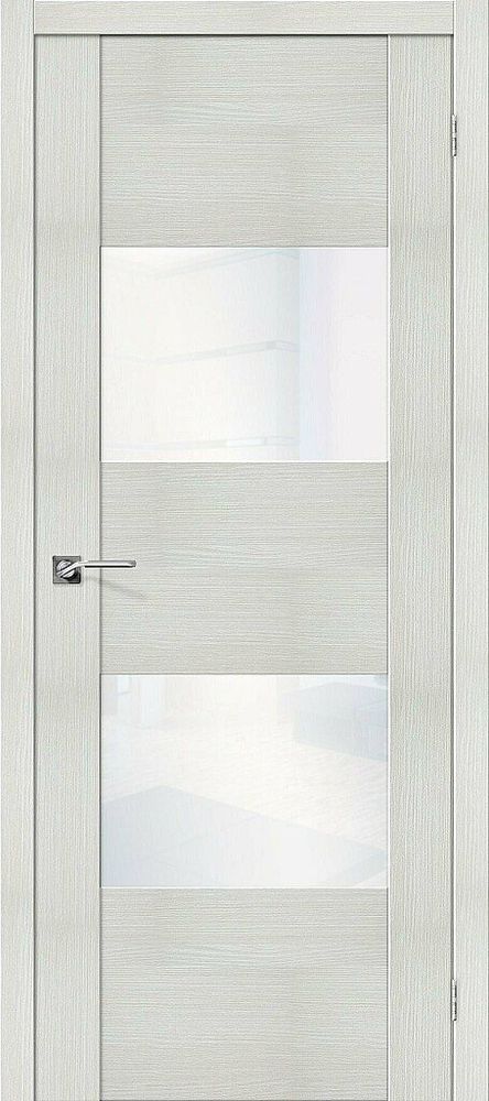 Дверь VG2 WW / Цвет Bianco Veralinga / Стекло White Waltz / Двери Браво