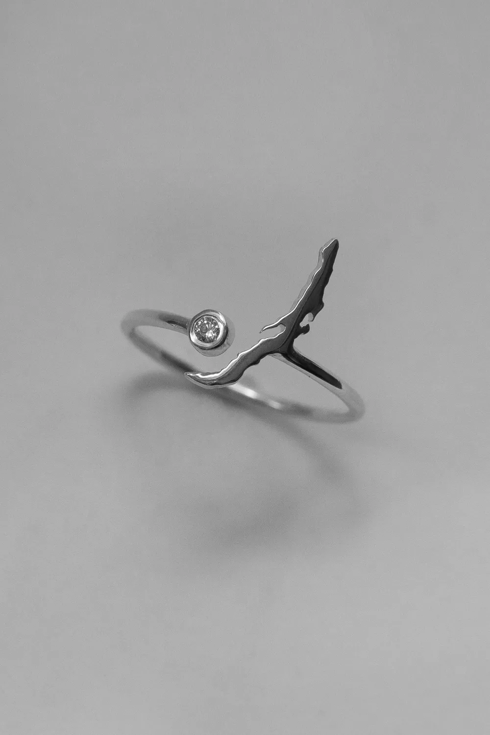 Кольцо Байкал с фианитом