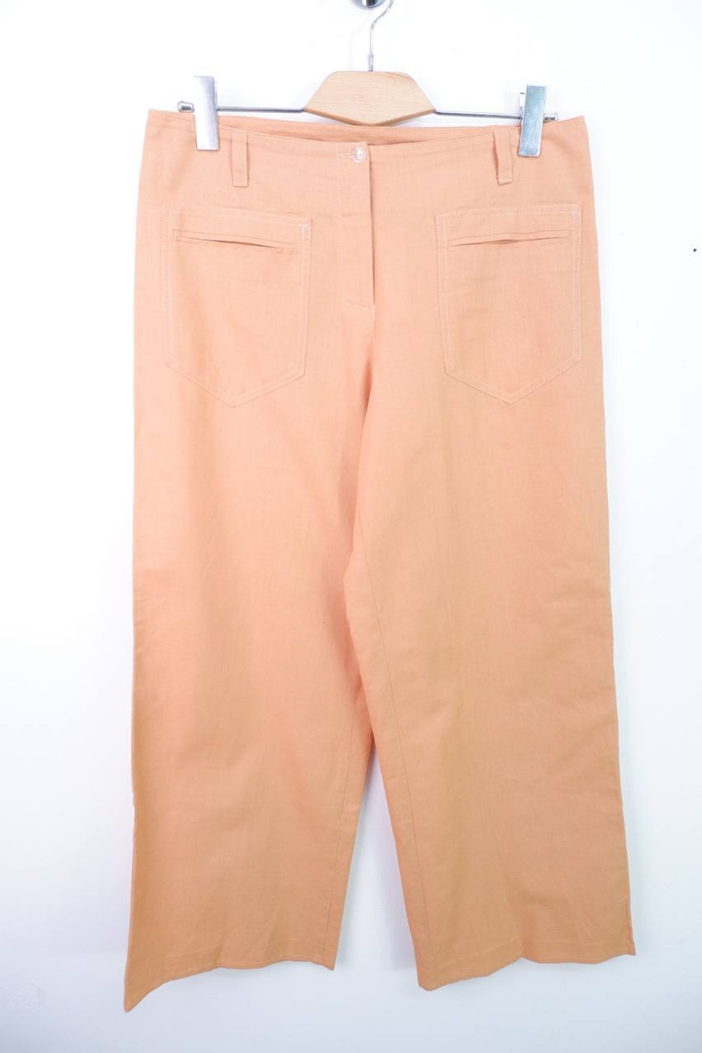 Брюки льняные широкие, визуально на 48 размер