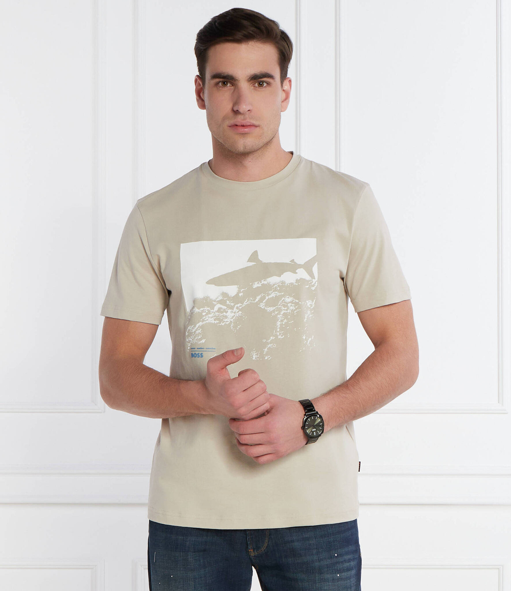 Футболка Te_Sea_horse BOSS ORANGE - песочный(50515626)