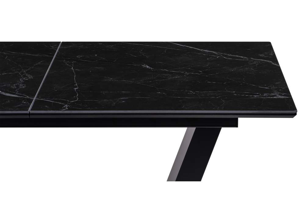 Керамический стол Woodville Иматра 140(180)х80х76 черный мрамор, черный