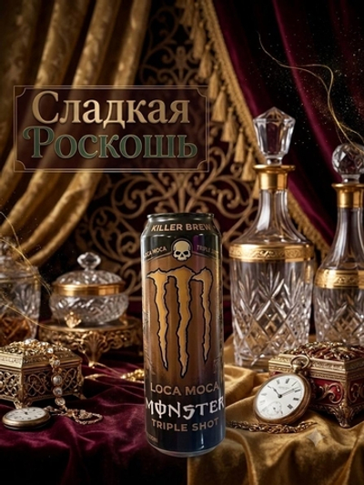 Monster Energy, Энергетический напиток Loca Moca, 443 мл, Killer Brew