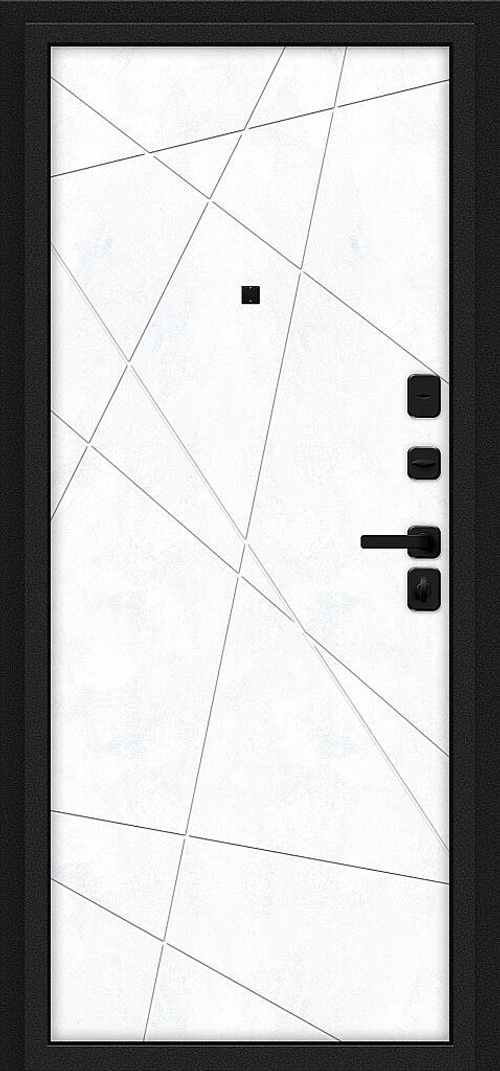 Граффити-5/SBlack Букле черное/Snow Art 205*86 левое