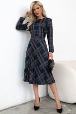 Платье Сильвия (графит/марсала) Р11-1086/19 Nikol