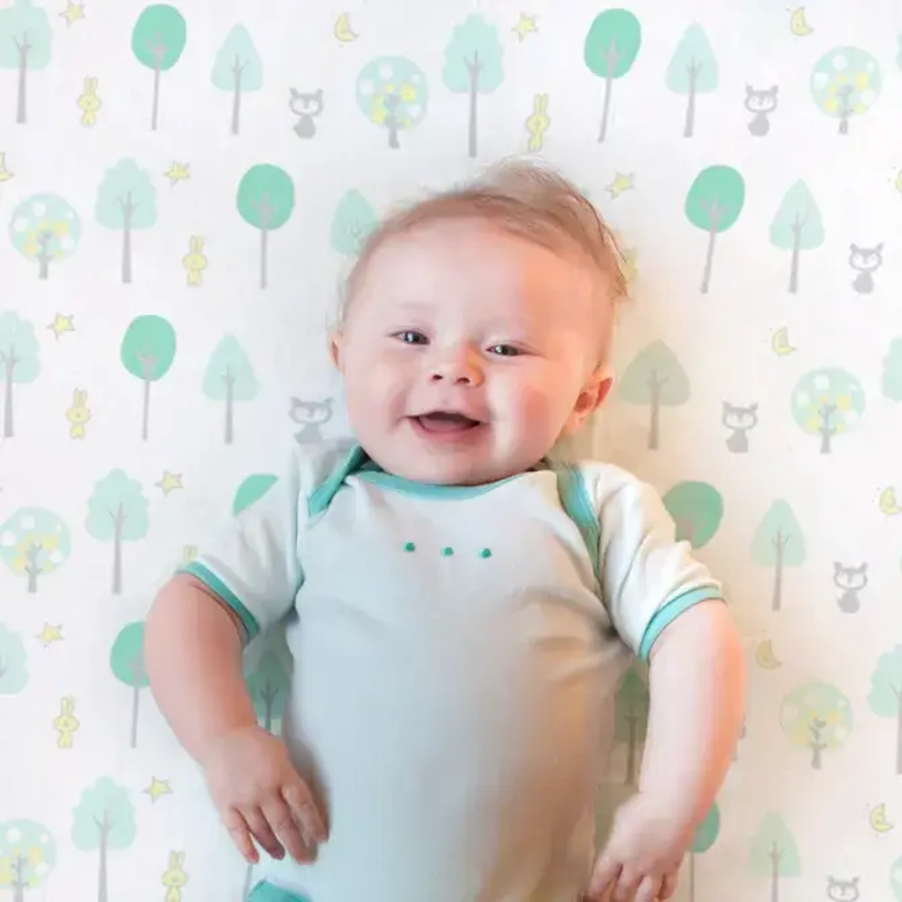 SwaddleDesigns SDM-156SC Пеленка муслиновая - Green Woodland