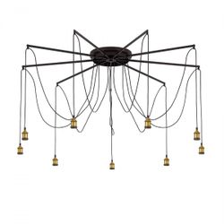 Citilux Эдисон CL451291 Люстра паук Венге Бронза