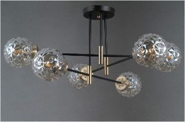 40217MD/6 MBK+AB (1) Люстра (NW)