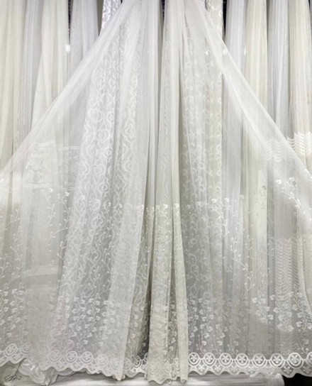 Тюль арт. 7798, цвет белый, молочный (высота 280 см, Турция)