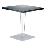 Стол пластиковый Siesta Contract Ice, 700х700х730, черный