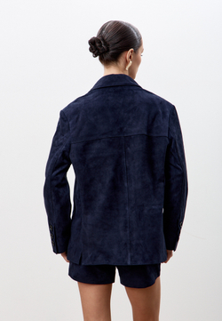 Жакет из натуральной замши