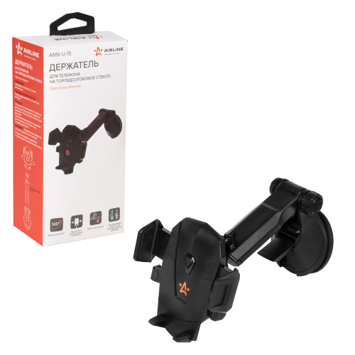 Держатель телефона Airline на лобовое стекло/панель приборов на присоске