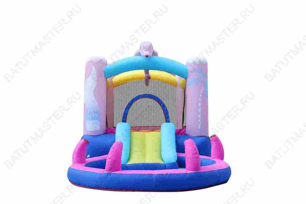 Батут детский для дома "В объятиях дельфина " 3,8*2*1,8 м