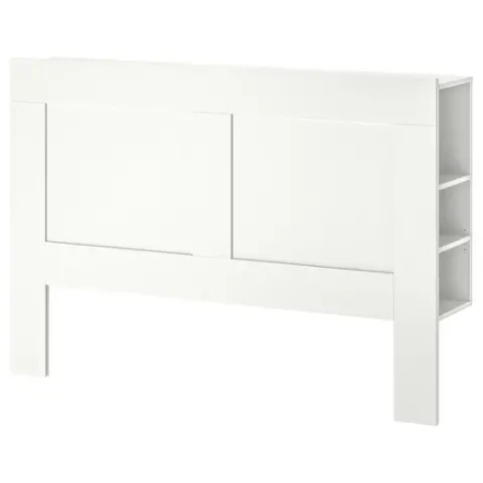 Изголовье кровати с полкой - IKEA BRIMNES/БРИМНЭС/БРИМНЕС ИКЕА, 180 см, белый