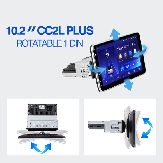 TEYES монитор CC2L PLUS 10&quot; 232 1din (на шарнире)