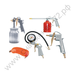 FUBAG Набор пневмоинструмента 5 предметов (краскораспылитель с нижним бачком)