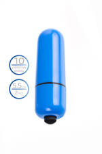 Синяя вибропуля A-Toys Braz - 5,5 см. (Цвет: синий)