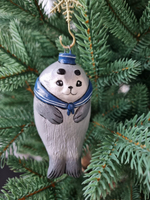Мморской котик ёлочная игрушка ручная работа