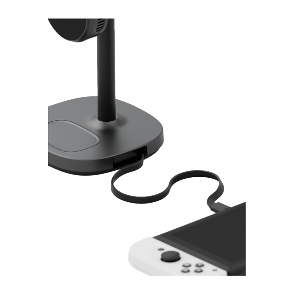 Зарядная станция MagSafe с активным охлаждением Energea MagArctic Stand Kit для iPhone, Apple Watch и AirPods (Qi2) Беспроводная зарядка: Qi 15 Вт, Qi 5 Вт, магнитное крепление для зарядки Apple Watch (Qi 2,5 Вт). Проводная зарядка: встроенный плоский каб