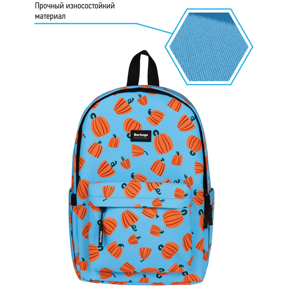 Рюкзак Berlingo Casual Pumpkin 39,5*27*13см, 500 гр., 1отд. 3карм, уплотненная спинка