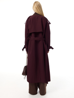 Тренч deep burgundy