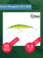 Воблер для рыбалки Usami Rongubei 90 F-MDR, 9.8 гр., цвет #122, (плавающий)