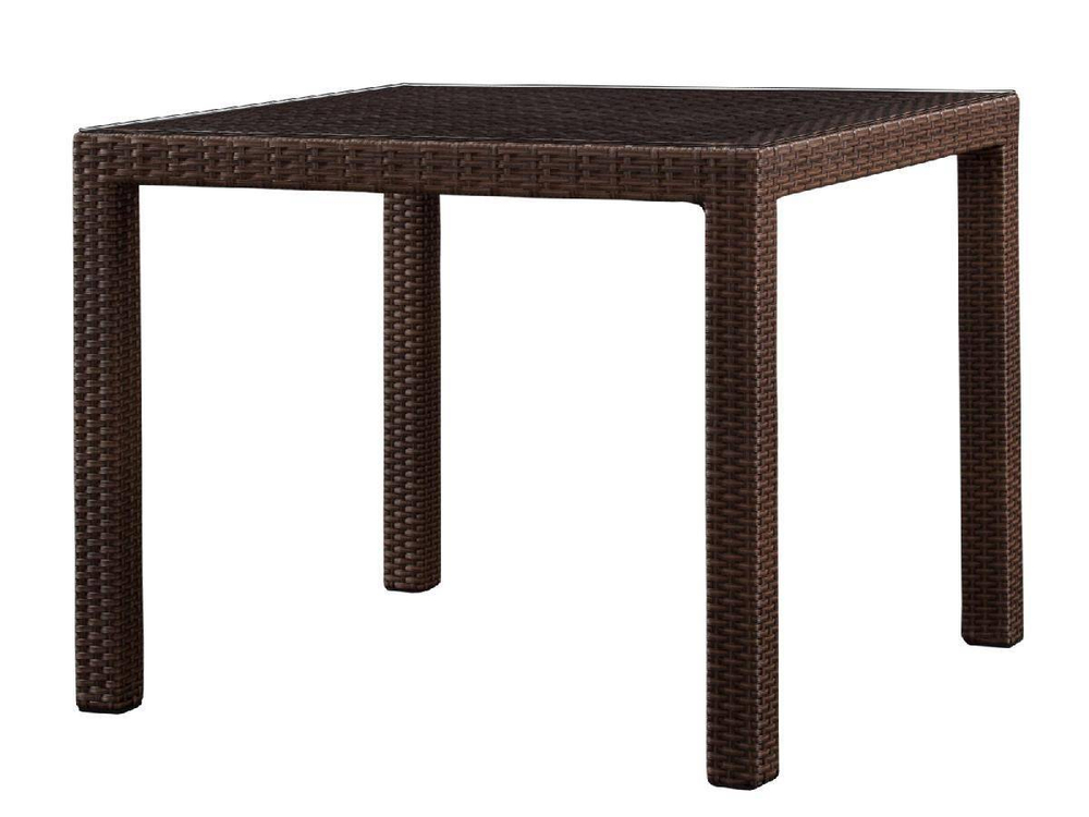 Стол из искусственного ротанга на металлическом каркасе ТОКИО «TOKYO» Dark brown арт.75738