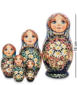 Народные промыслы МР-16/30-B Матрешка 5м «Мария с цветами» бол.