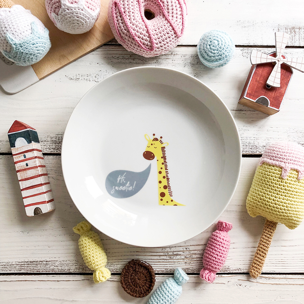 Тарелка глубокая sweetie sans brides 20 см фарфор