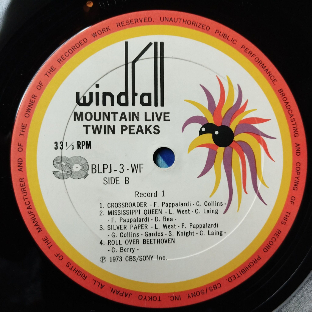 Винтажная виниловая пластинка LP Mountain Twin Peaks (Japan 1973) (No Obi) Never In My Life