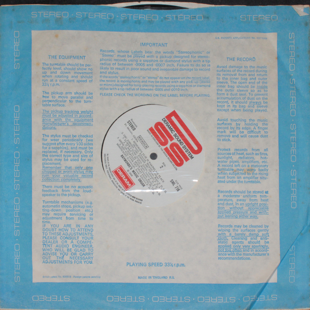 Raymonde's Magic Organ / Hits Of The 40's (LP)