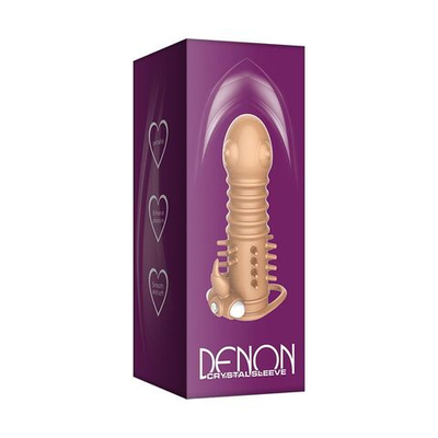 Телесная вибронасадка Denon - 13,5 см. (Цвет: телесный)