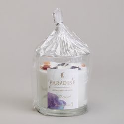 СВЕЧА АРОМАТИЗИРОВАННАЯ В СТАКАНЕ "PARADISE" WHITE MUSK 8*9 СМ МАЛ.= 9ШТ.