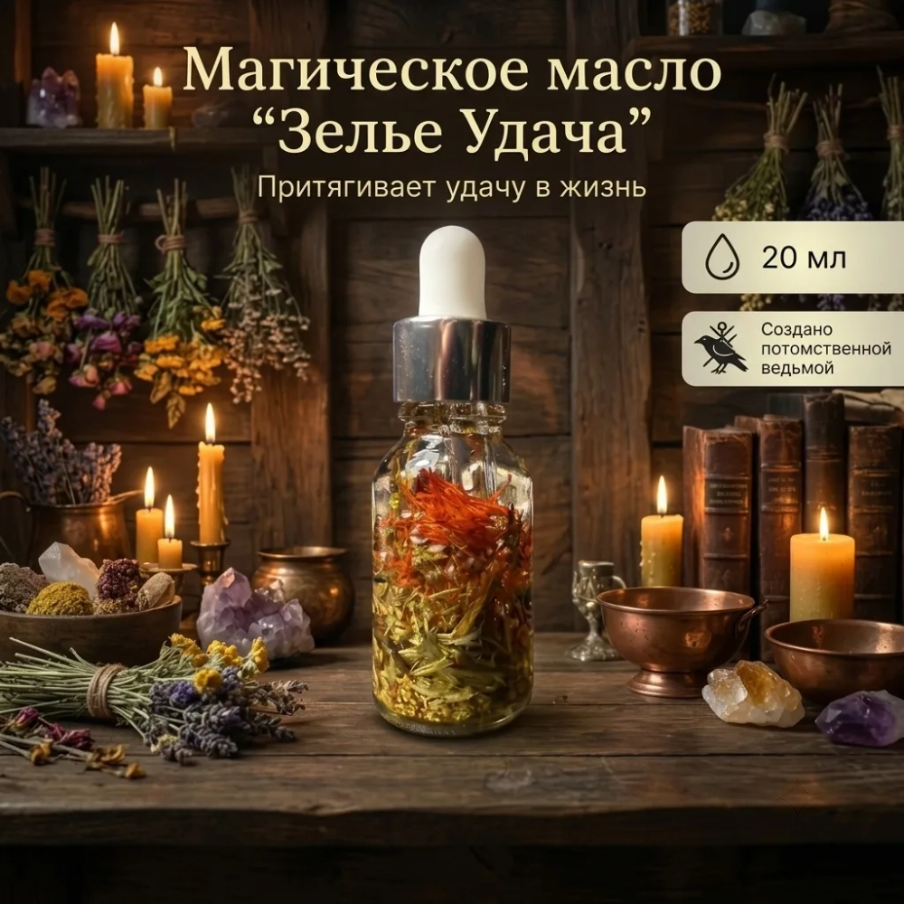 Магическое Масло Зелье "Удача"