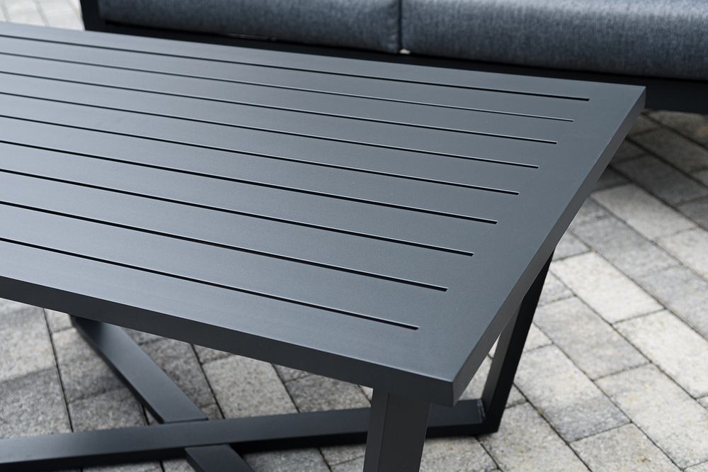 "Орхидея" лаунж-зона 4-местная из алюминия, цвет темно-серый