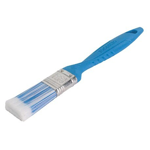 Кисть плоская Лазурит -  СТАНДАРТ  25мм /иск.щетина, Пласт.руч. TOOLBERG (Лакра) 0111421