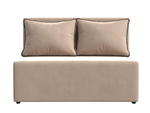Диван прямой Лагуна, Бежевый\Коричневый, Велюр, 114430