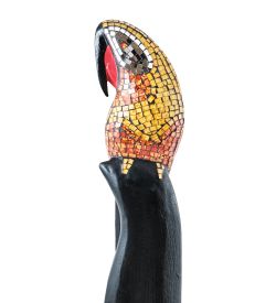 Decor and Gift 23-002-03 Статуэтка «Попугай» дерево+стекл.мозаика 80 см