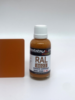 Краска лаковая HobbyLink RAL-8023 Оранжево-коричневый RL-8023